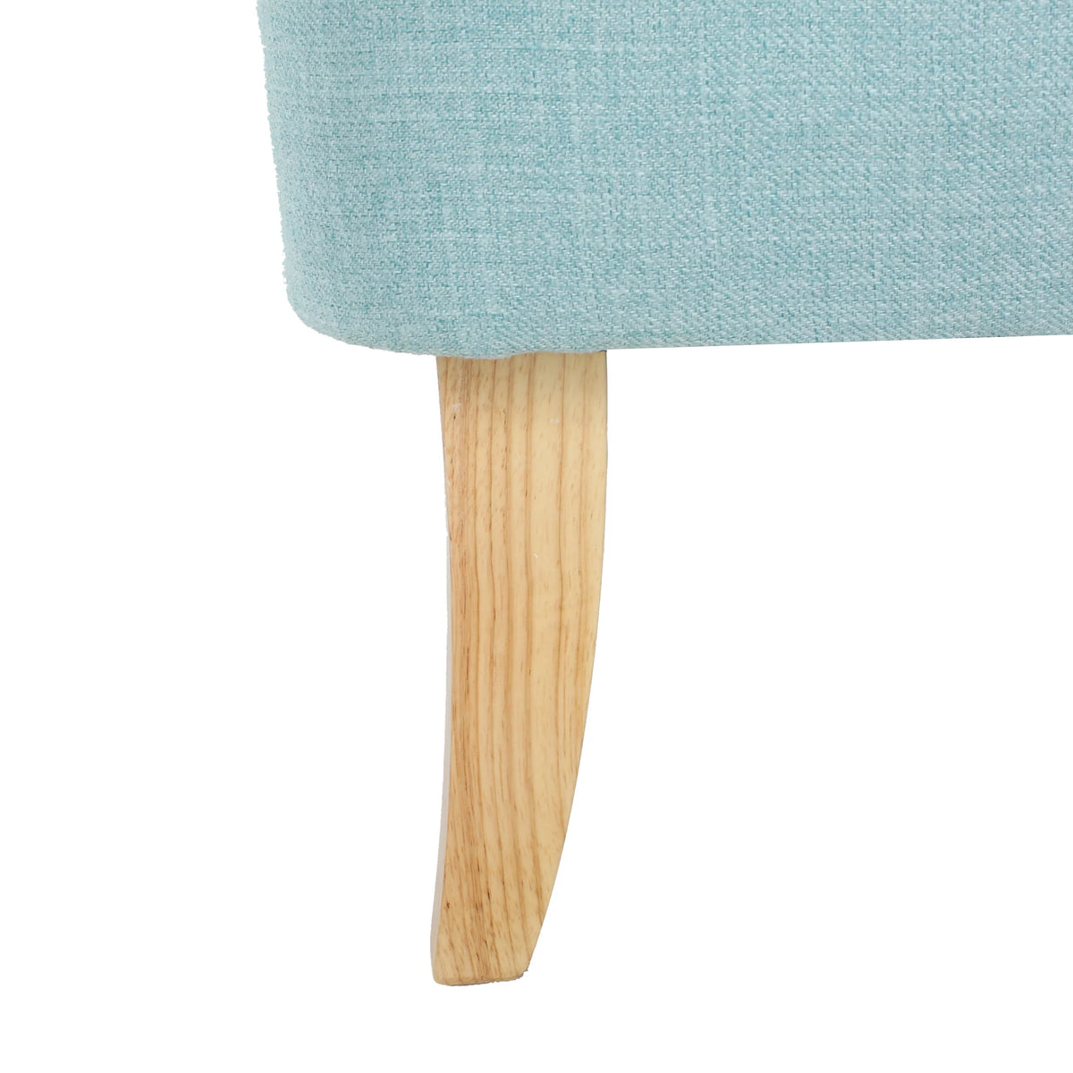 Light Blue Fabric Loveseat F450407