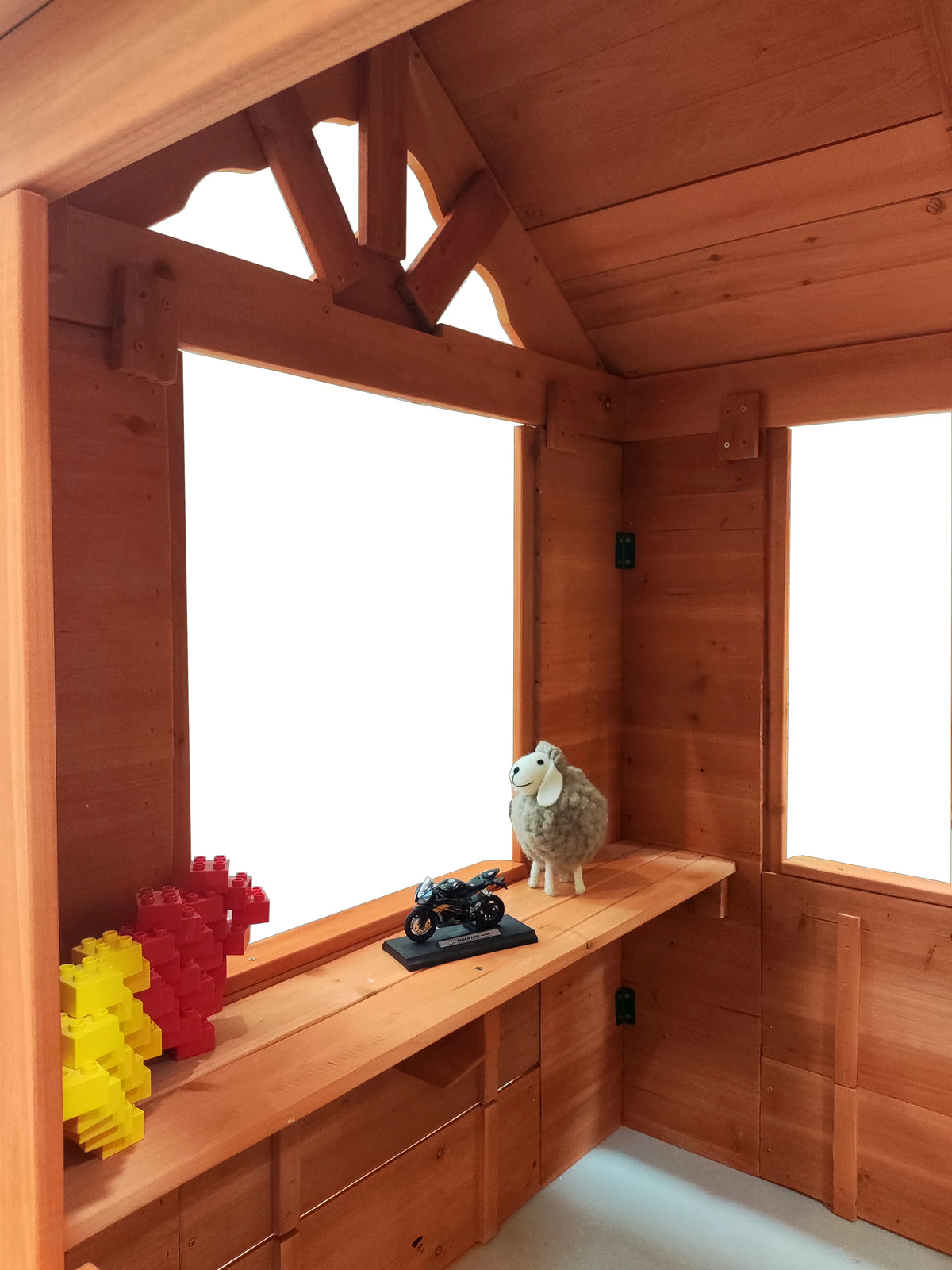 Wooden Kids Playhouse with Service Stations P467214