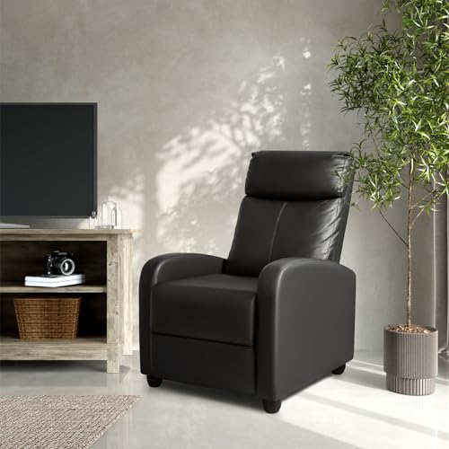 Black PU Leather Recliner Chair B60912