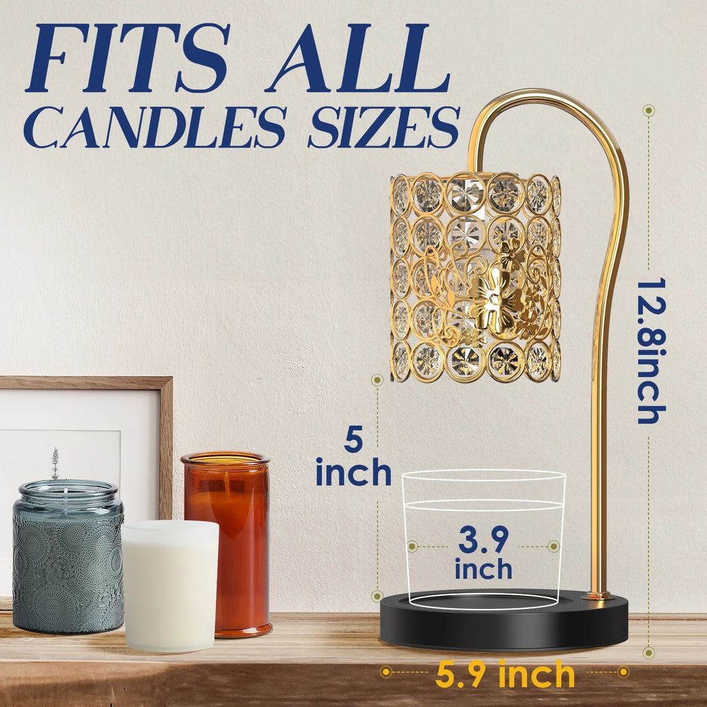 Black Candle Warmer Lamp with Timer P280