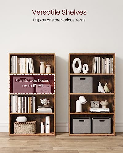 5-Tier Rustic Brown Bookshelf O265