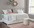 White 2-Drawer Convertible Twin to King Daybed X56931