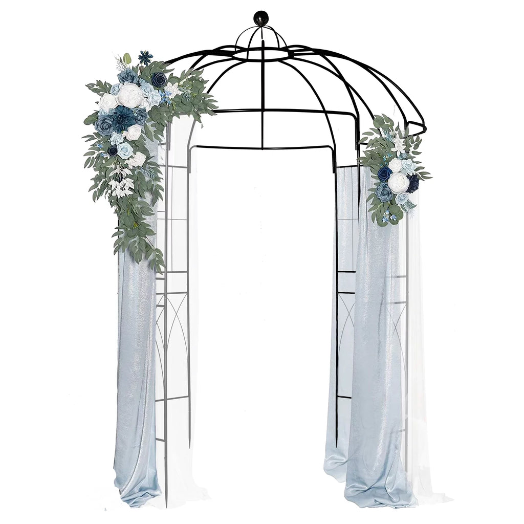 Black Outdoor Trellis Planter with Stakes O6781