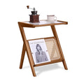 Bamboo Rattan Coffee Table with Wheels F371
