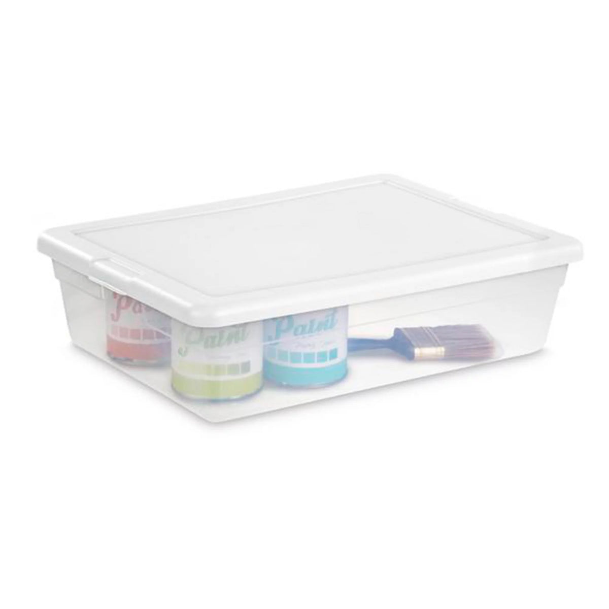 28 Qt Clear Storage Box Container 30 Pack Y1493
