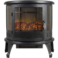 Free Standing Electric Fireplace Stove Black M59493