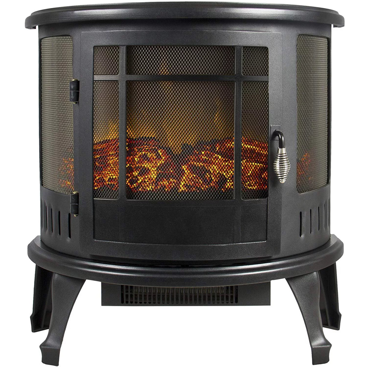 Free Standing Electric Fireplace Stove Black M59493