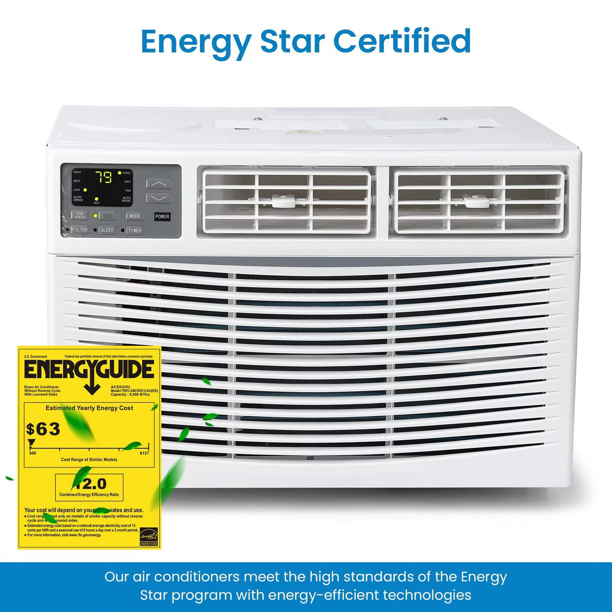 White 6,000 BTU Window-Mounted Air Conditioner N163