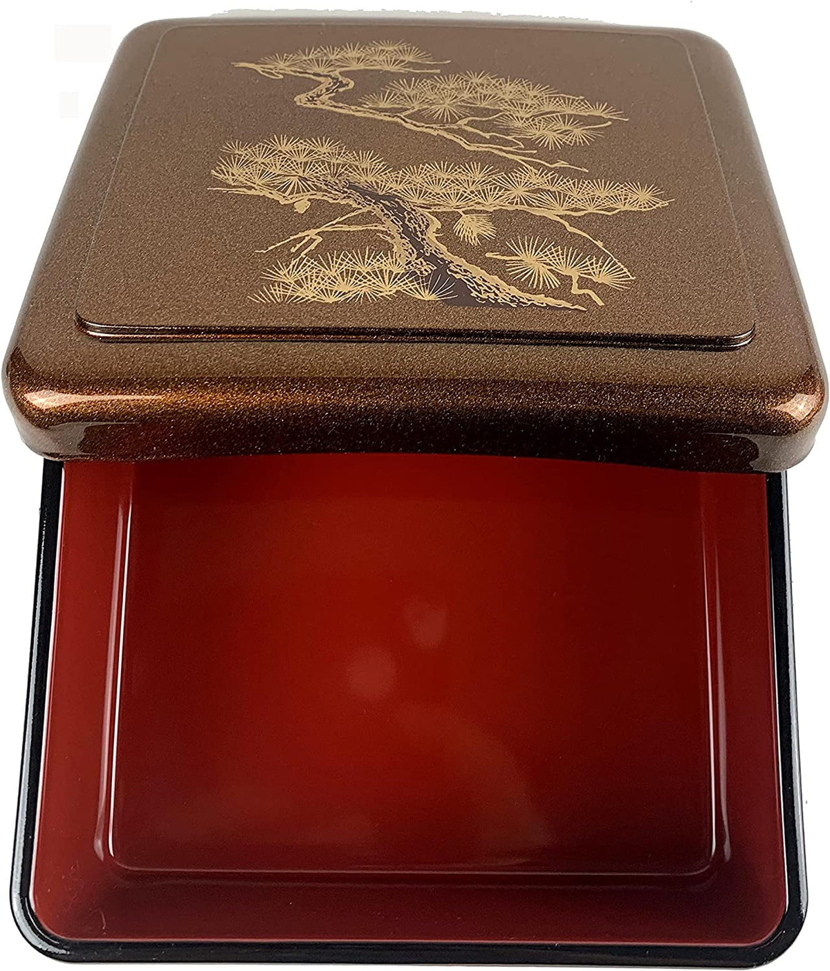 Bento Box Donburi Poke Box Traditional Japanese Lacquered Lunch Box E8309
