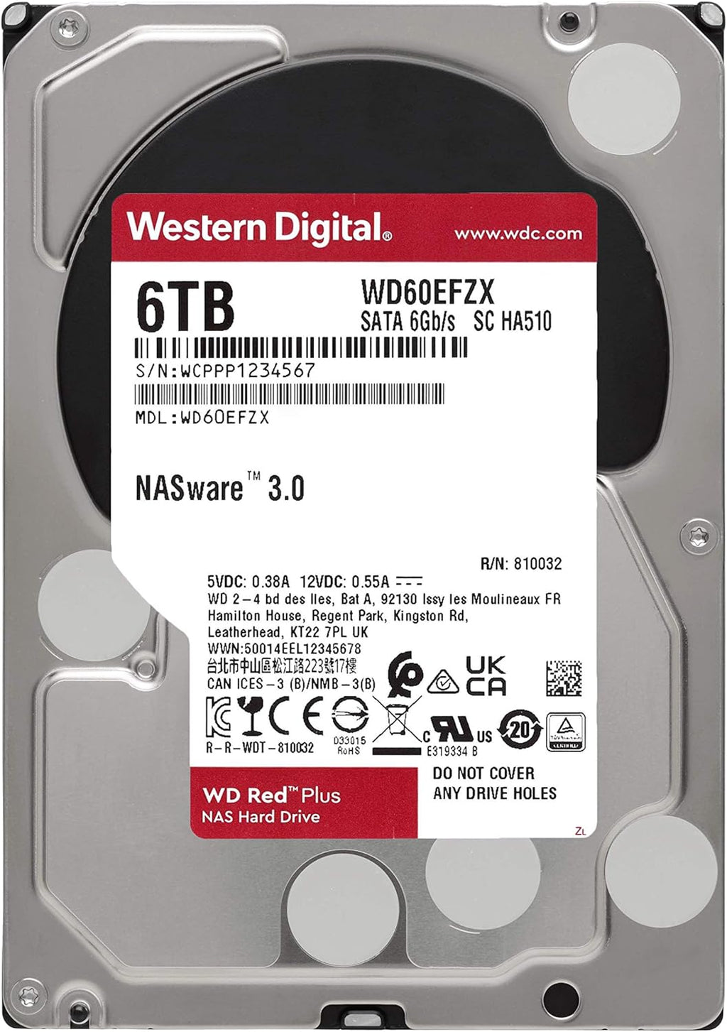 3TB NAS Internal Hard Drive HDD 5400 RPM SATA 6 Gb/s CMR 128 MB Cache 3.5 Z926