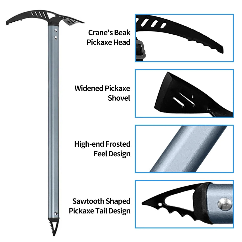 Aluminum Alloy 70cm Mountaineering Axe T385