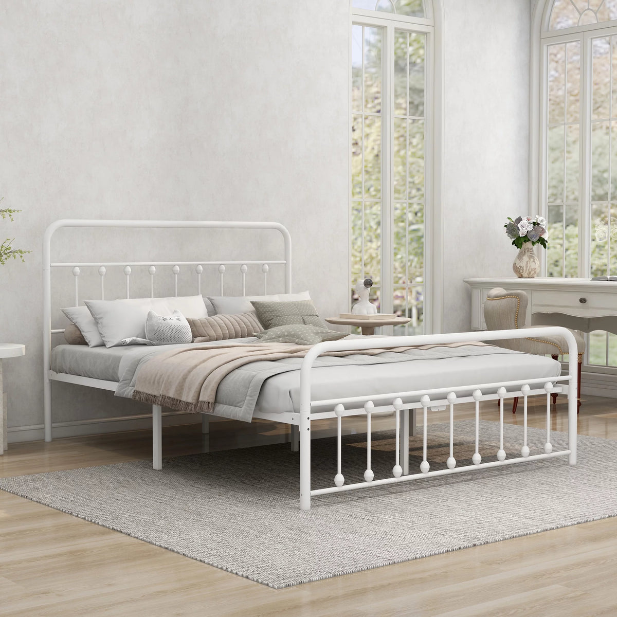 Queen Platform Metal Bed Frame D690
