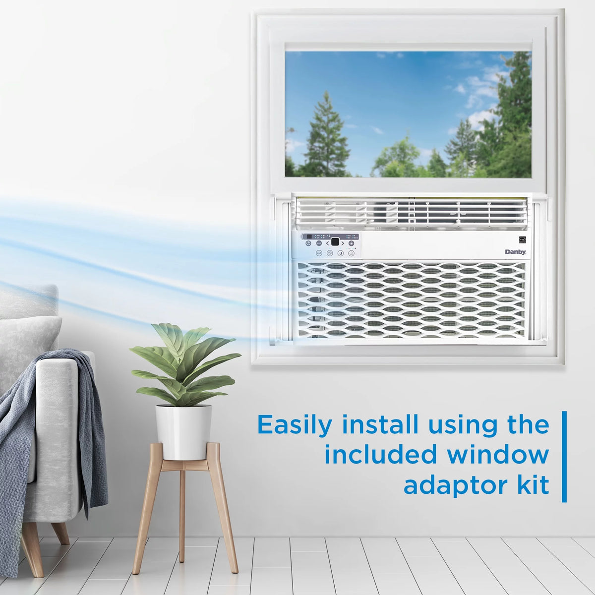 12,000 BTU White Window AC C25418