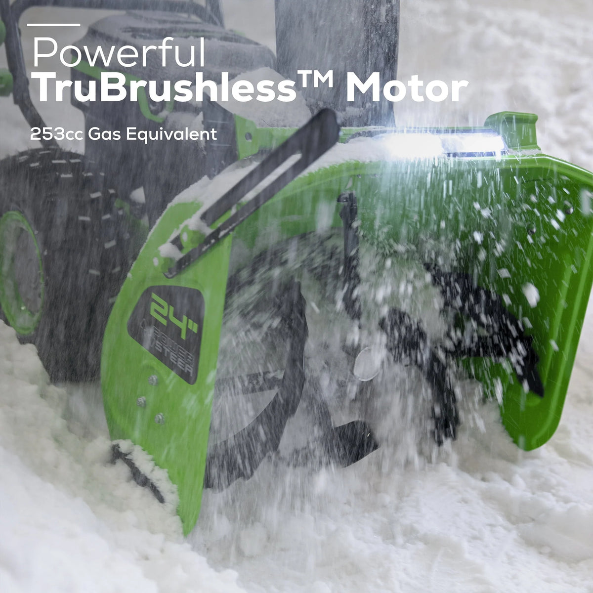 60V Cordless Brushless Two-Stage Snow Blower with 8.0Ah Batteries & Charger S534061