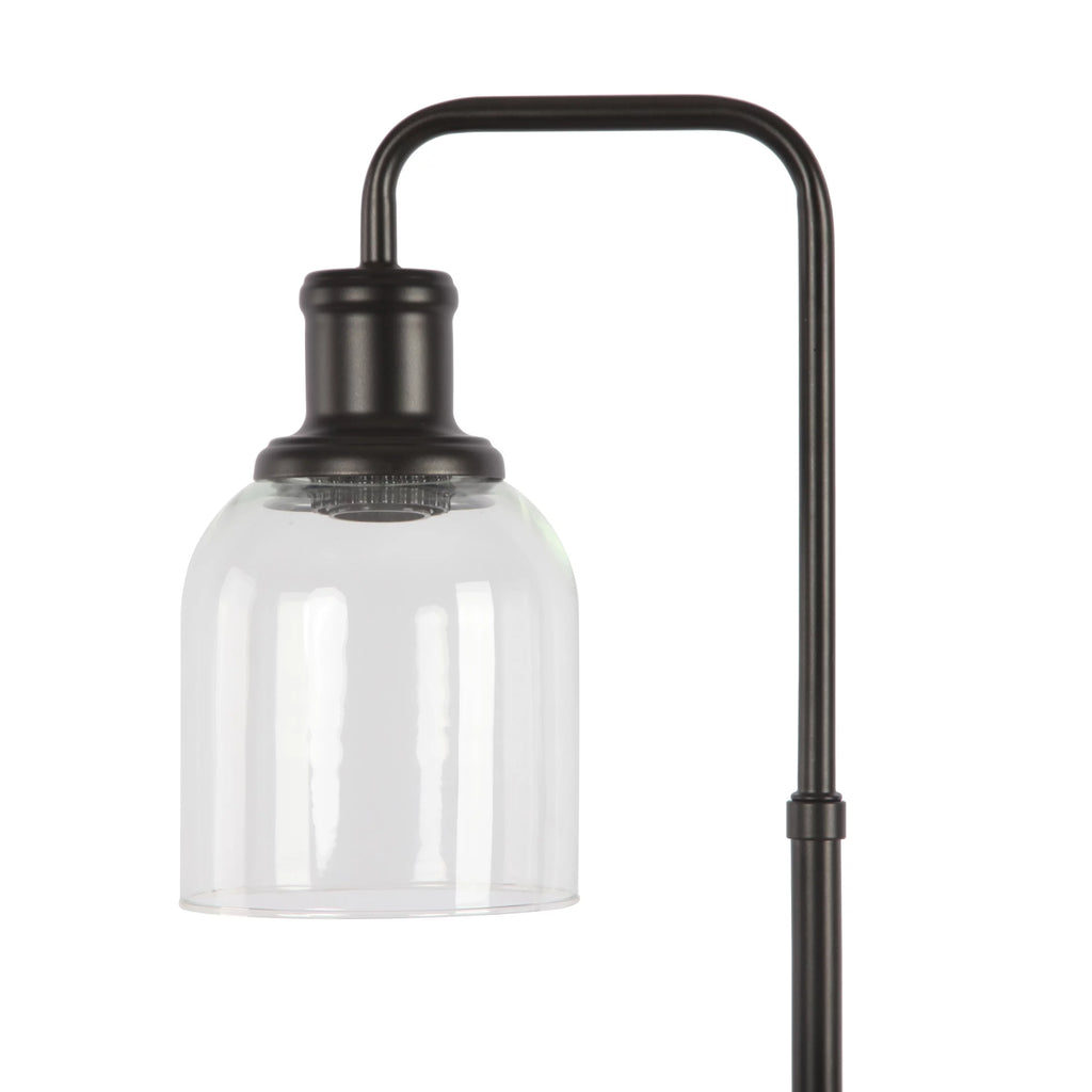 Antique Bronze Desk Lamp with AC Outlet Y63914