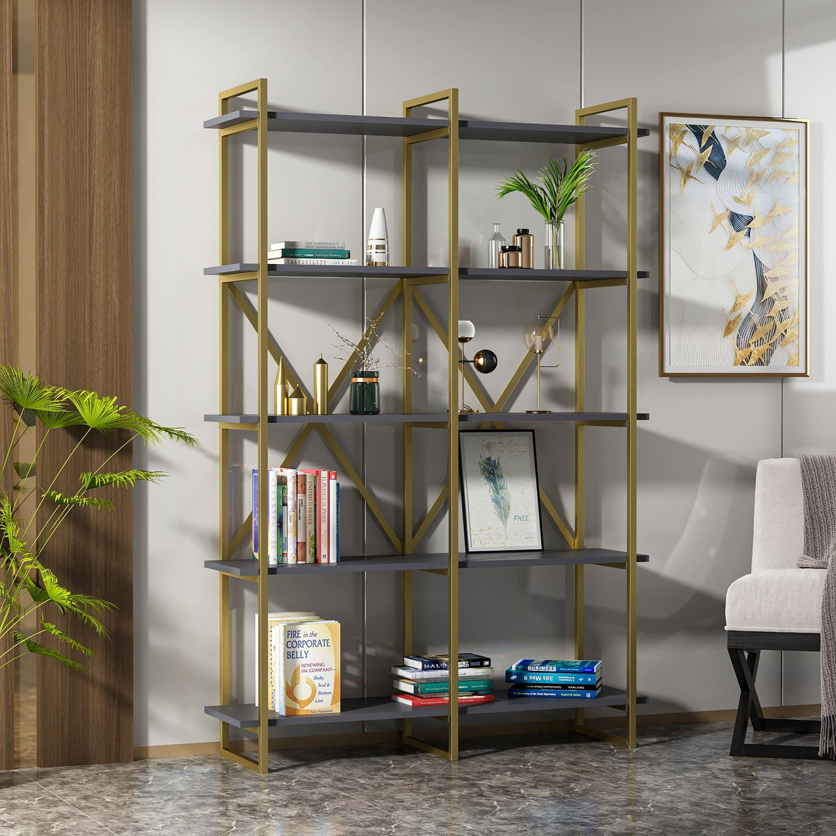 Modern Bookcase H458