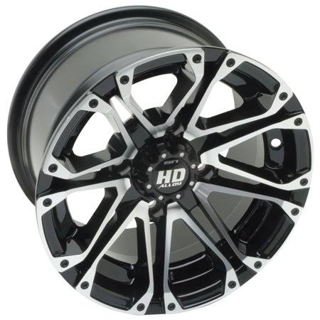 14x7 Black Machined Alloy Wheel P8732