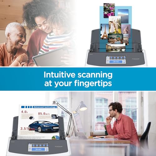 Black Document Scanner with Touchscreen and Auto Document Feeder Y768627