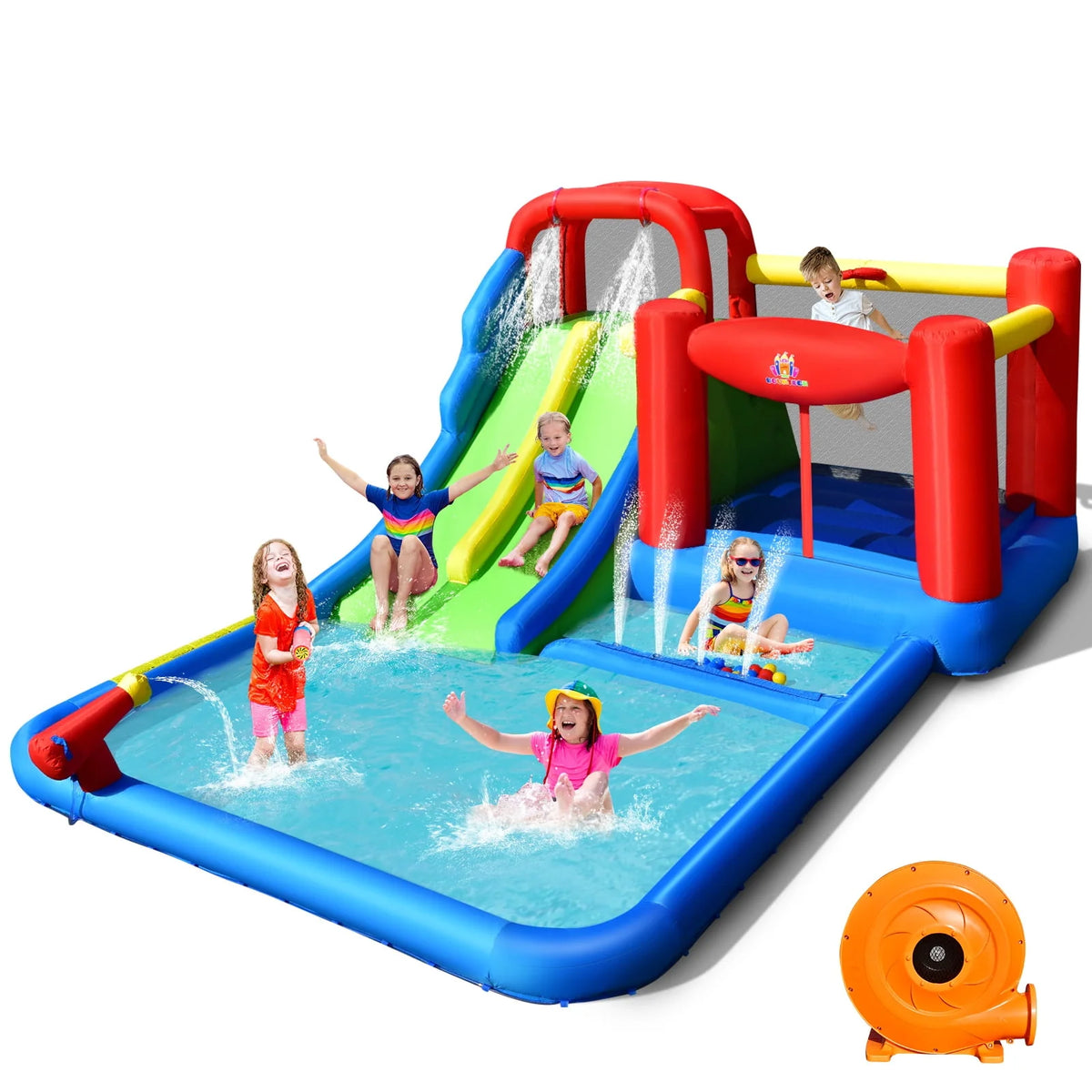 Inflatable Water Slide Kids Bounce Castle with Blower B101