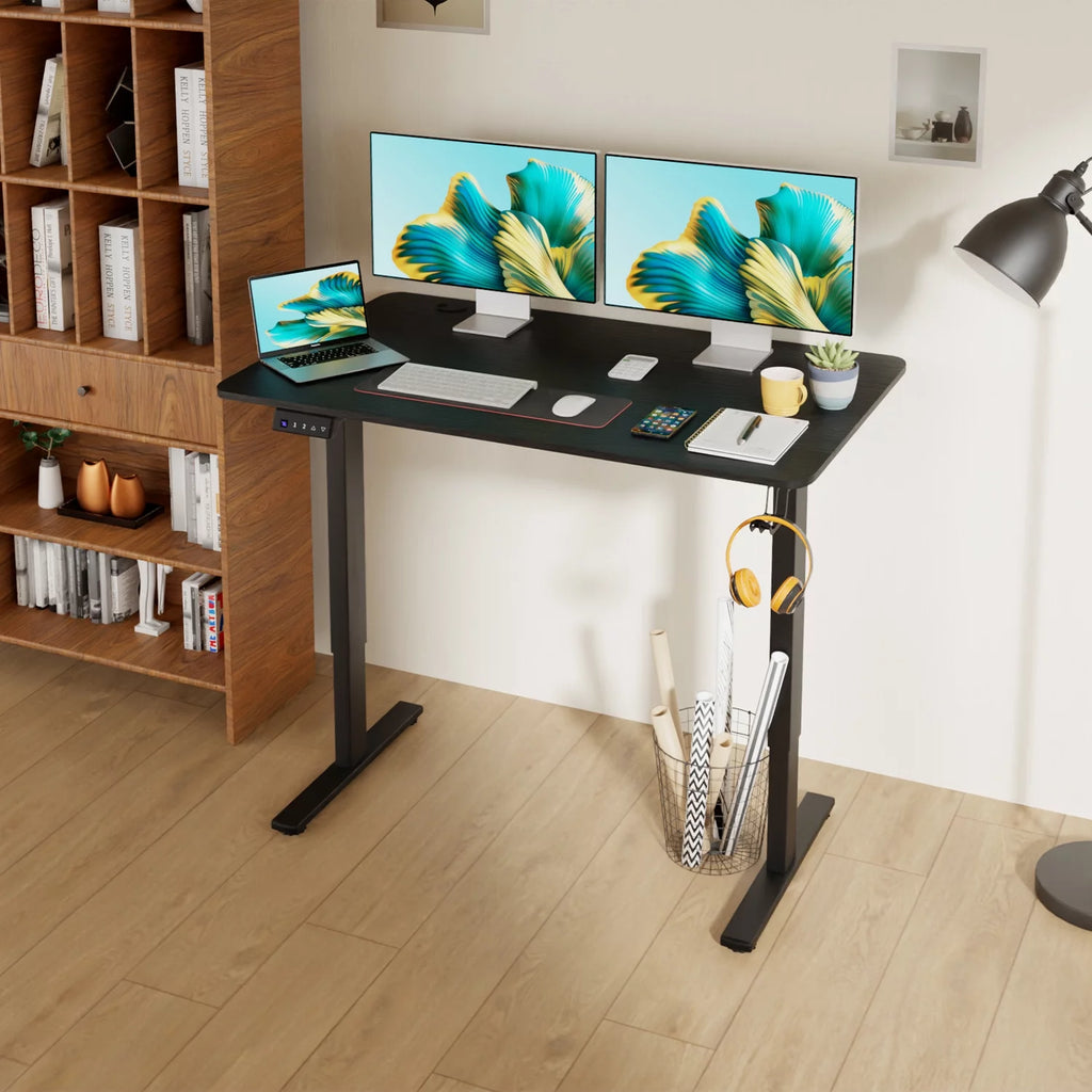 48"×24" Black Electric Height Adjustable Standing Desk M3801