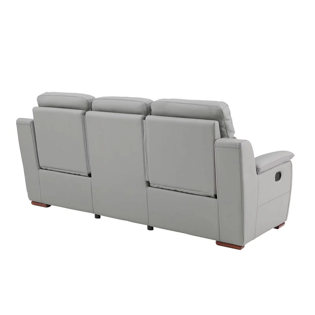 Gray Faux Leather Upholstered Sofa D937801