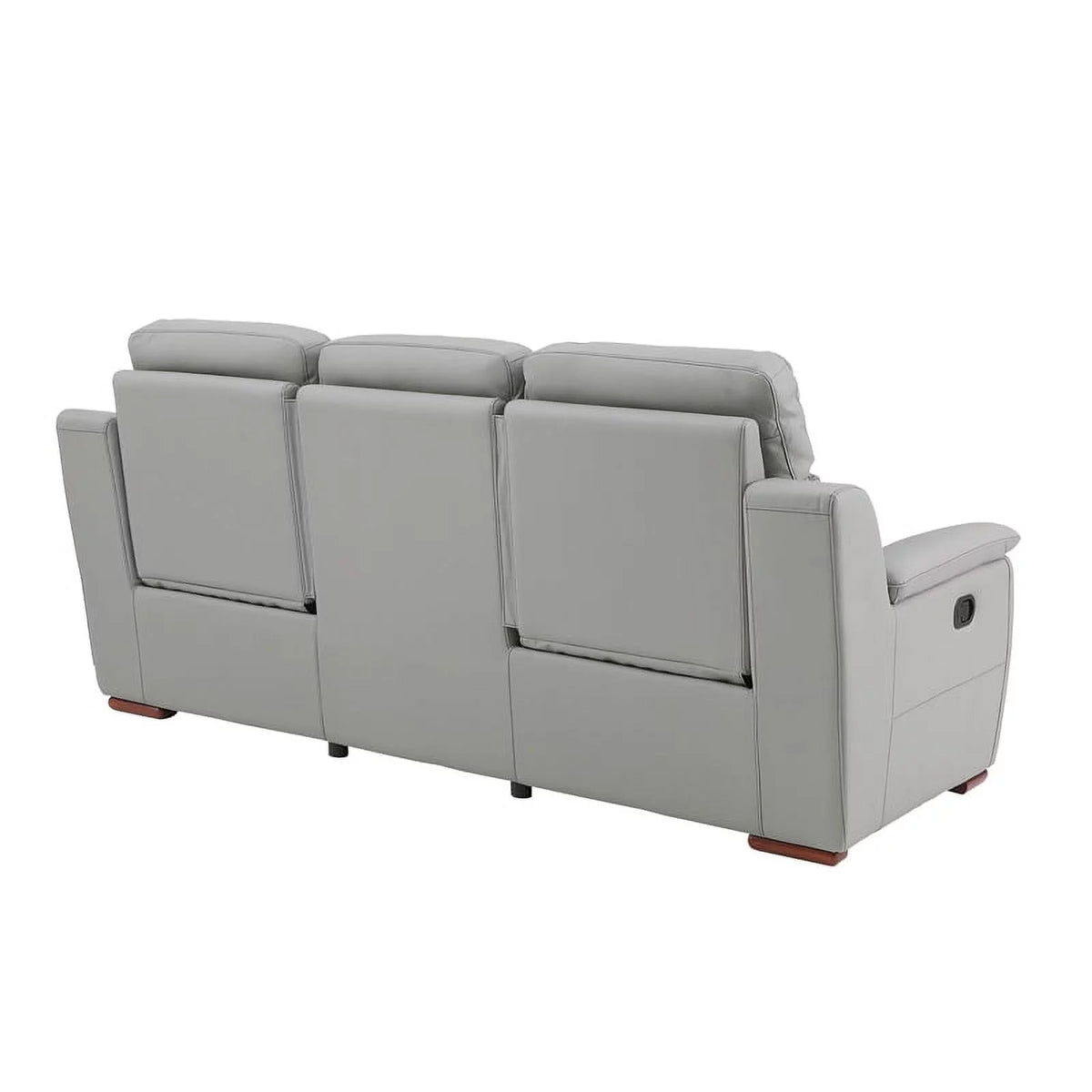 Gray Faux Leather Upholstered Sofa D937801