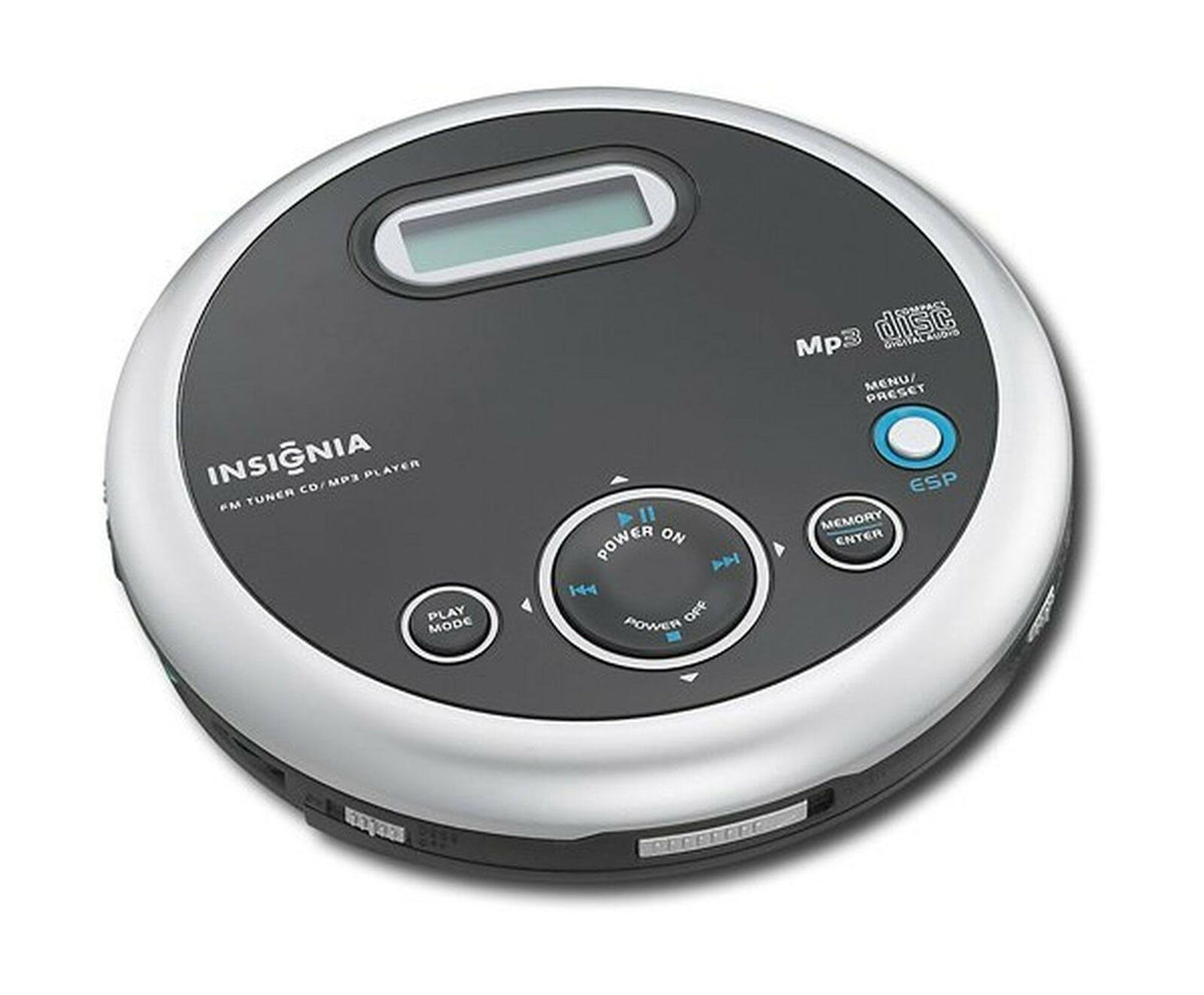 Portable CD Player with FM Tuner and MP3 Playback Black K916