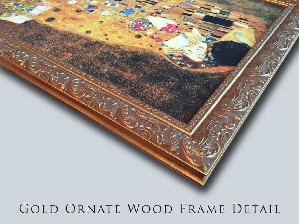 Gold Ornate Wood Framed Canvas Art B323
