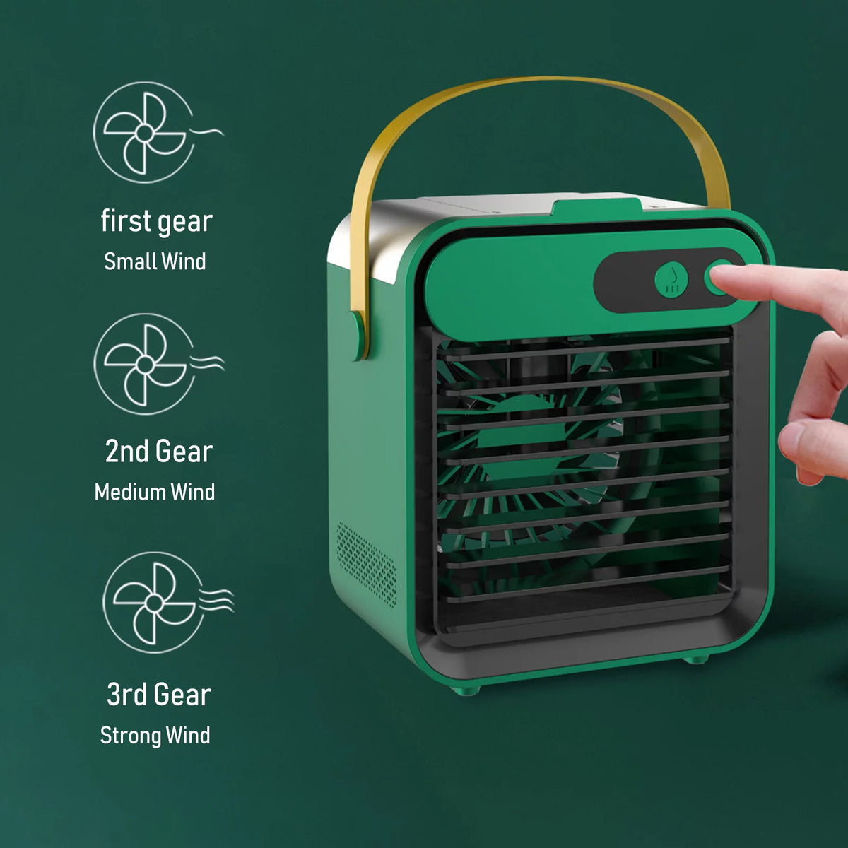 Air Conditioner Fan 180mL 3 Speeds USB E423209