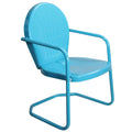 Sky Blue Outdoor Retro Metal Tulip Armchair B7888