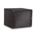 9U Swing-Out Wall Mount Cabinet with Glass Door J838285