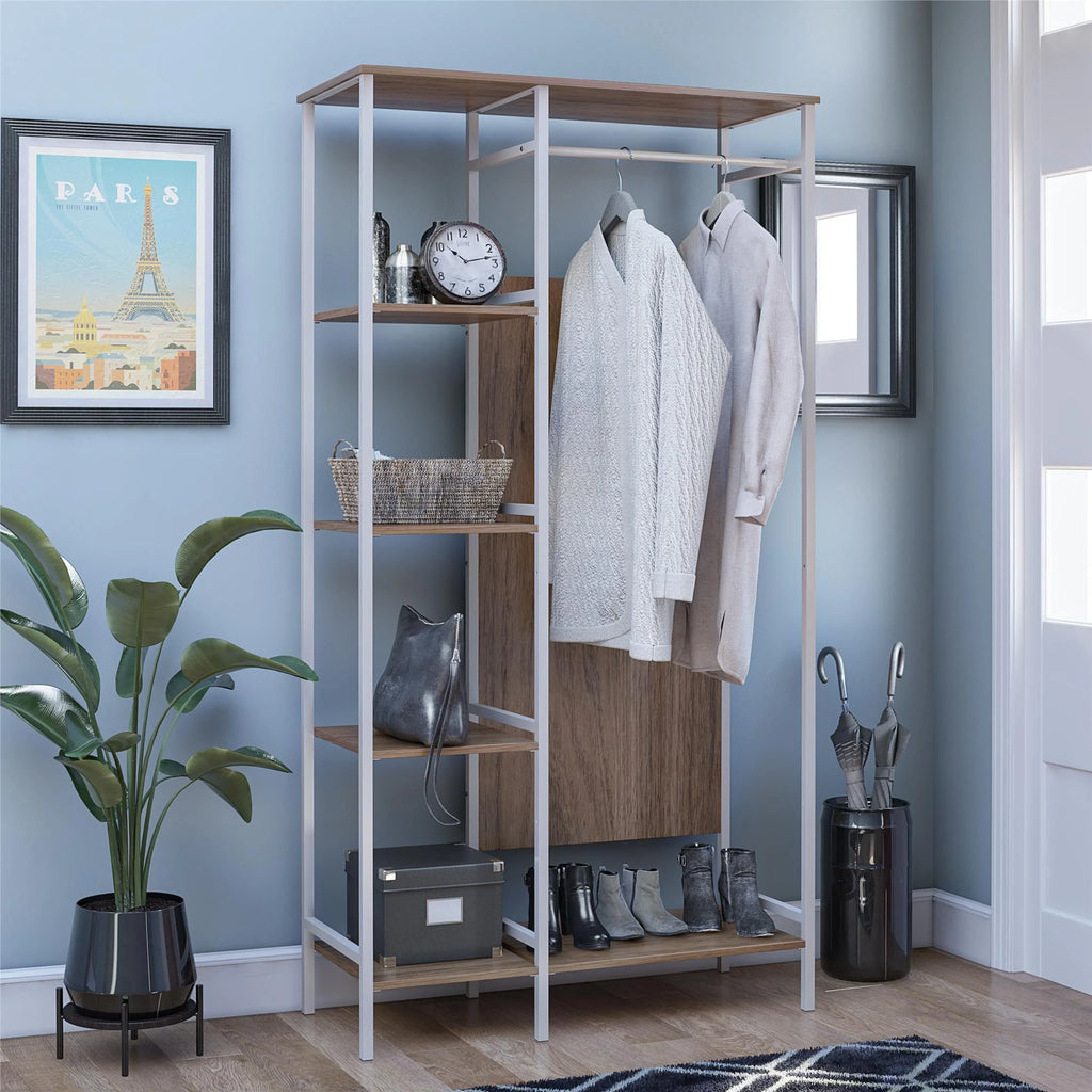 Walnut Open Wardrobe L924