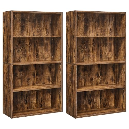 5-Tier Rustic Brown Bookshelf O265