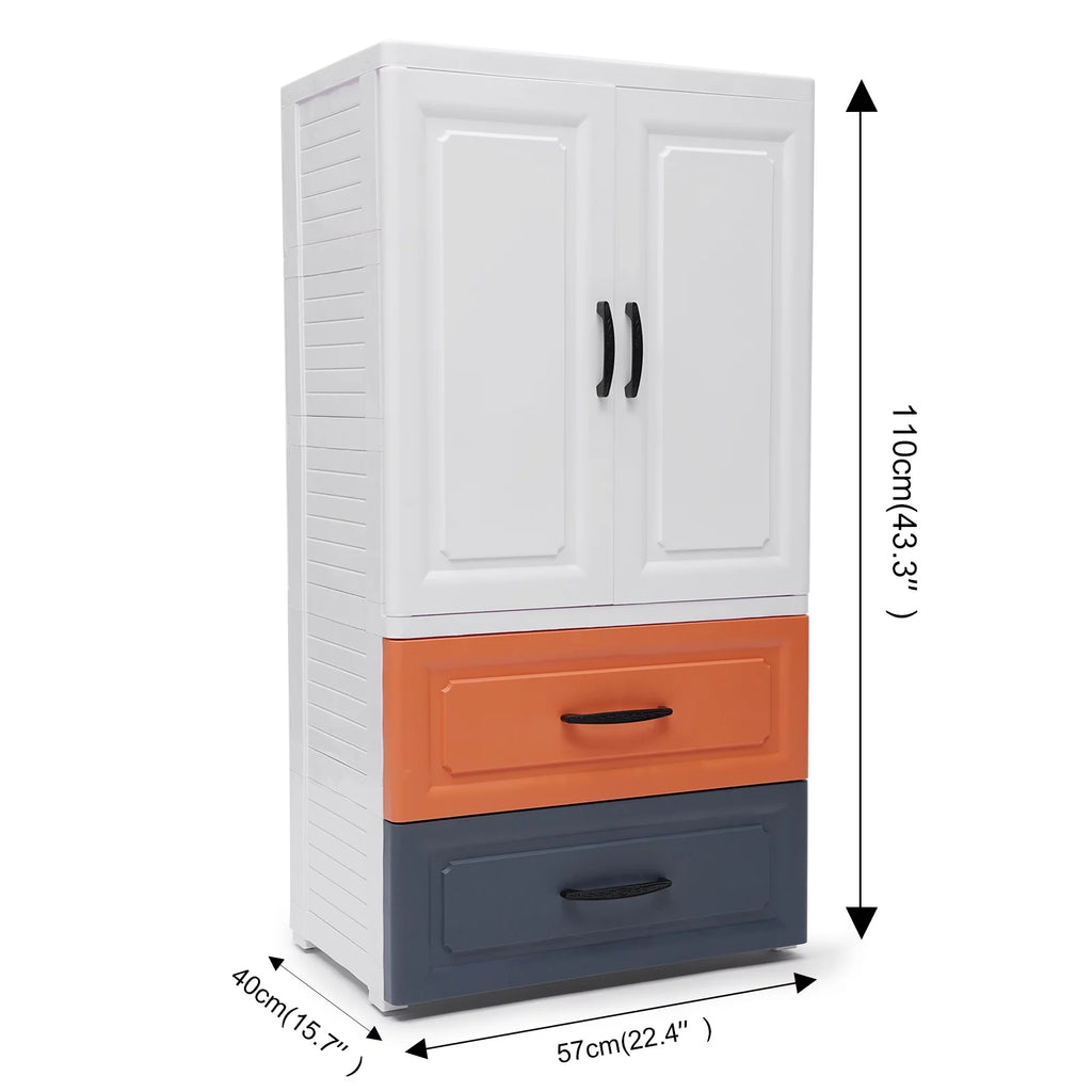 Plastic Drawers Dresser on Wheels H331245