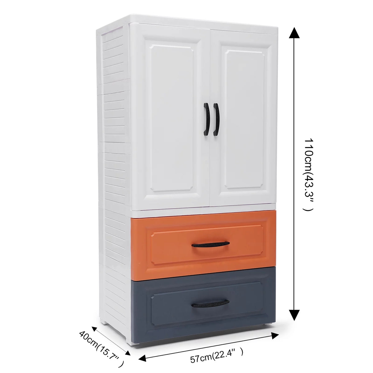 Plastic Drawers Dresser on Wheels H331245
