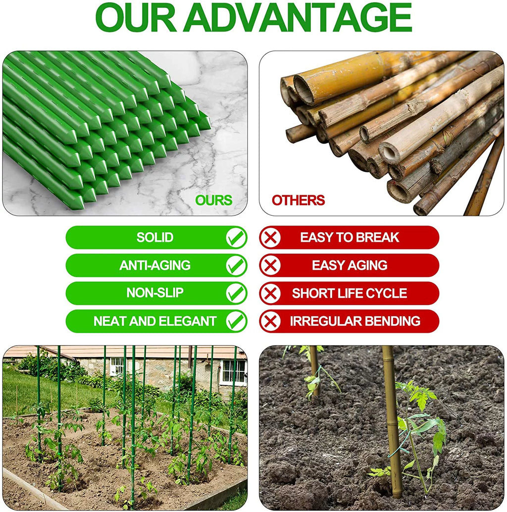4ft Sturdy Plant Support Stakes, Pack of 30 N8876