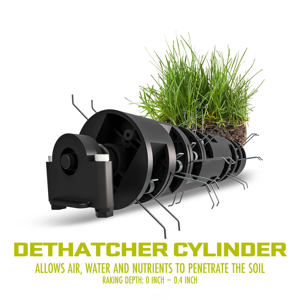 Electric 12.6-inch Lawn Dethatcher + Scarifier with Collection Bag A989666