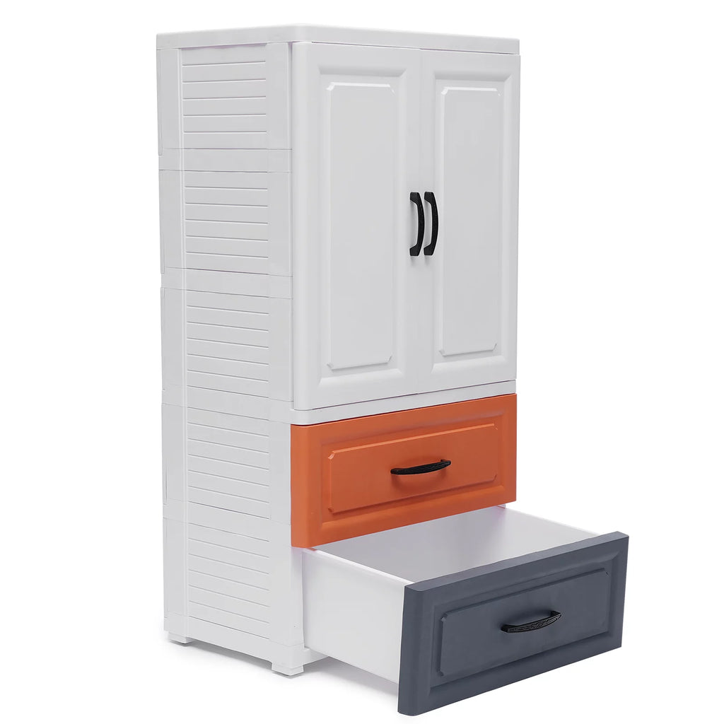 Plastic Drawers Dresser on Wheels H331245