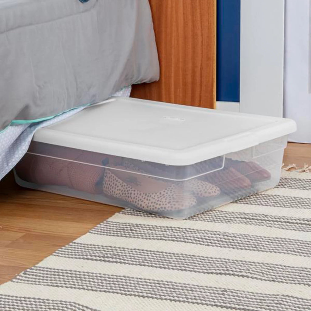 28 Qt Clear Storage Box Container 30 Pack Y1493