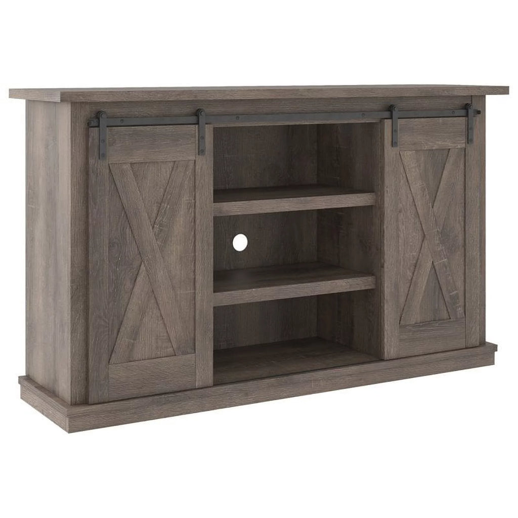 54" Gray Wood TV Stand J932