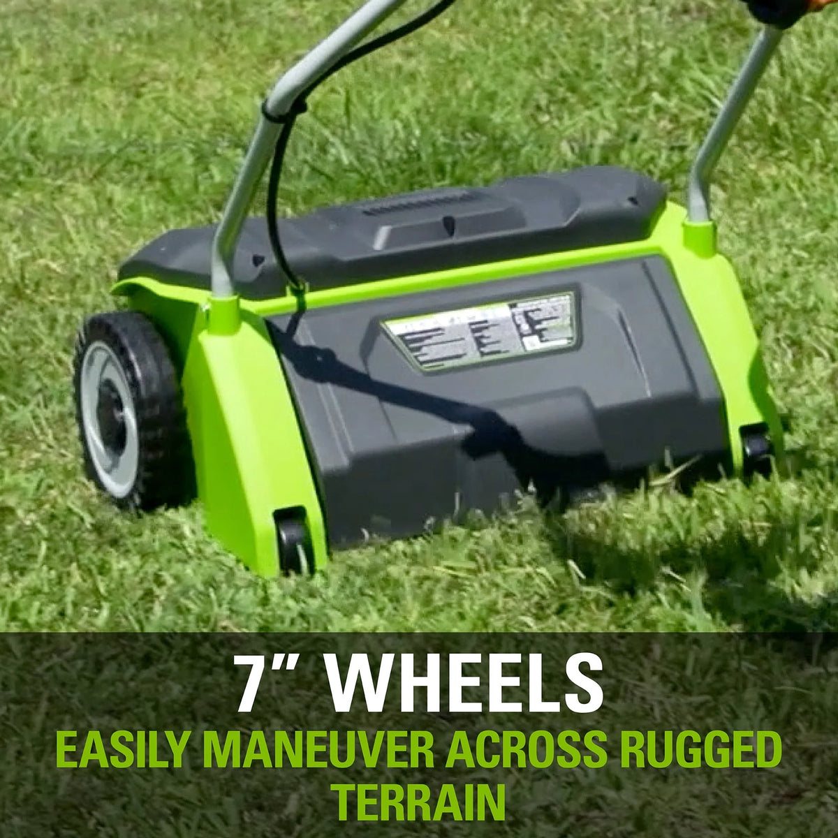 14 in. 10 Amp Corded Electric Dethatcher F817924