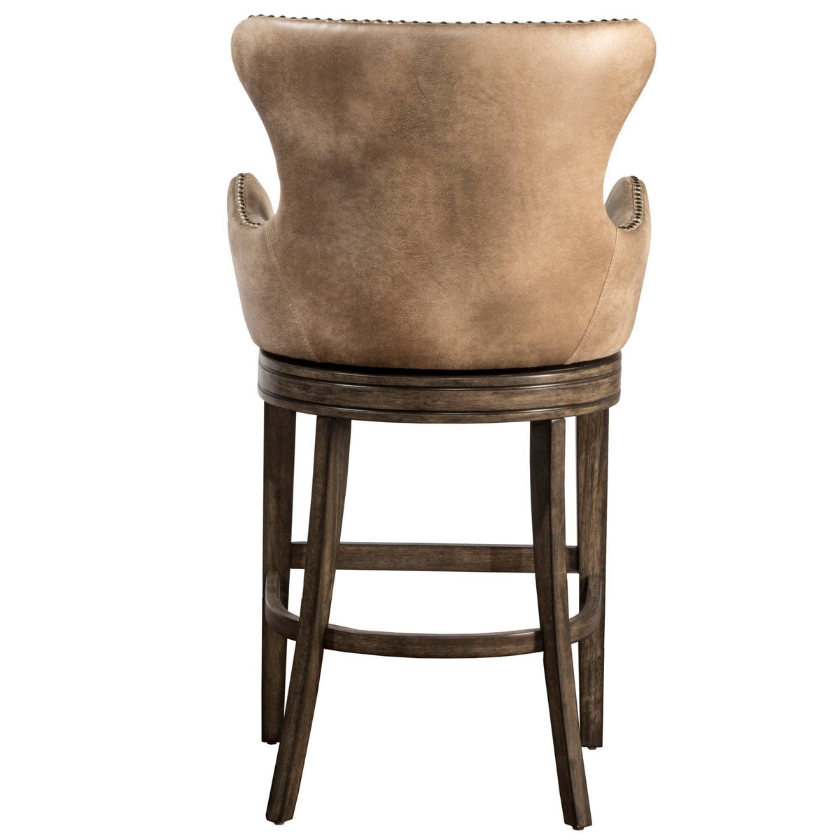 Rustic Gray Swivel Counter Stool D3378