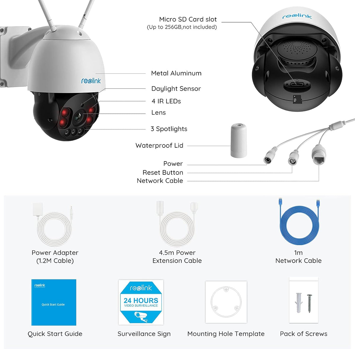 5MP PTZ Outdoor Security Camera System N32514