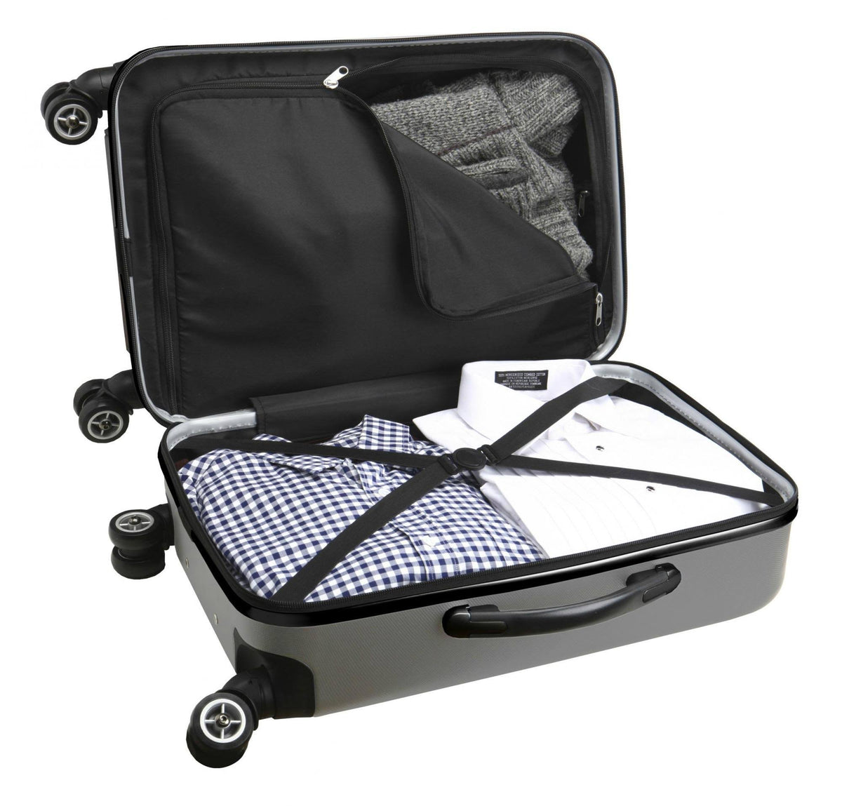 Silver 20 inch Carry on Hardcase Spinner I113