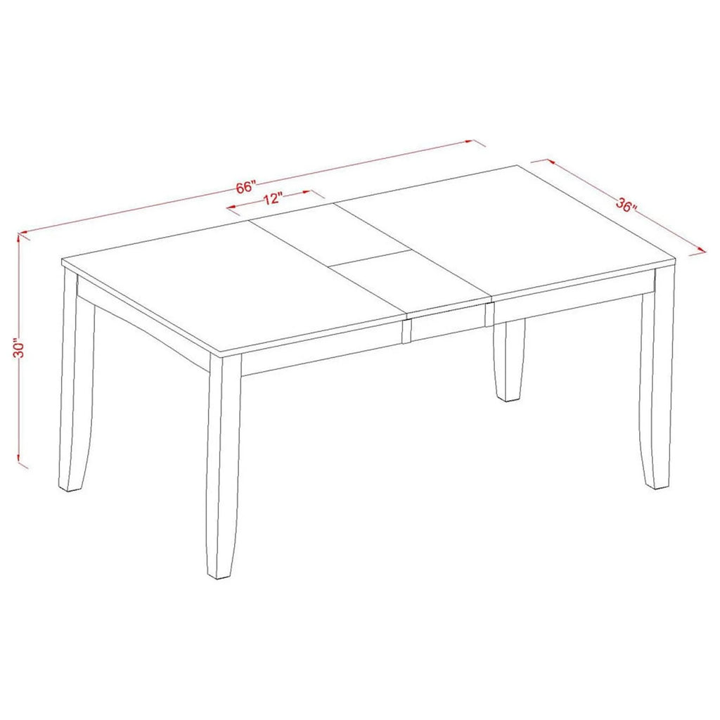 Espresso Rectangular Dining Table with Butterfly Leaf Z58889