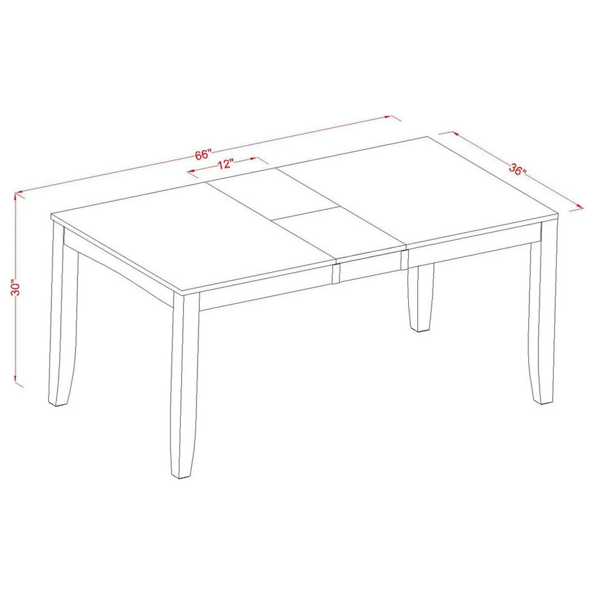Espresso Rectangular Dining Table with Butterfly Leaf Z58889