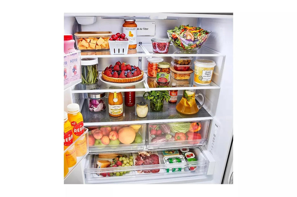 27 cu ft. 3 Door French Door Counter Depth Refrigerator with Internal Water Dispenser F801055