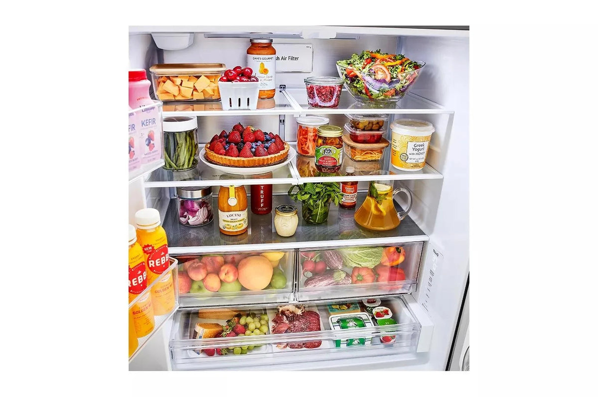 27 cu ft. 3 Door French Door Counter Depth Refrigerator with Internal Water Dispenser F801055