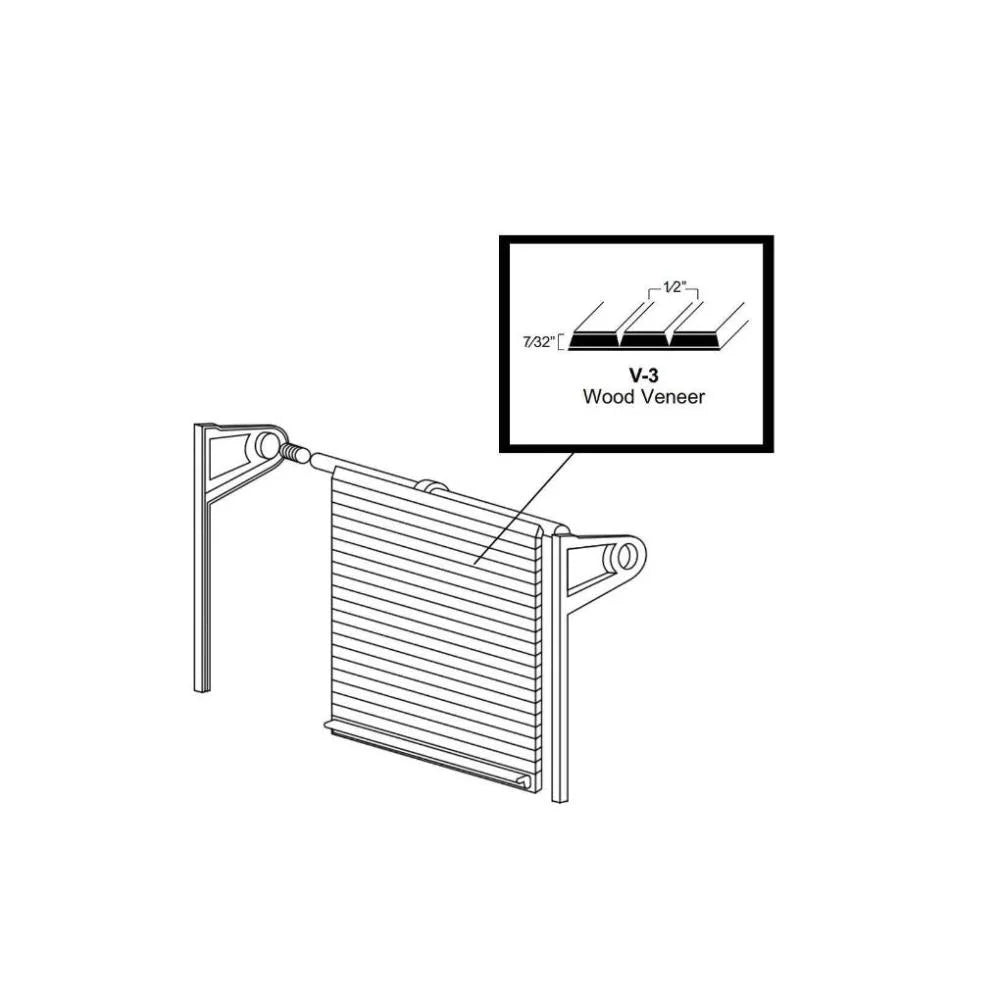 Tambour Door Kit, Maple Veneer J74166
