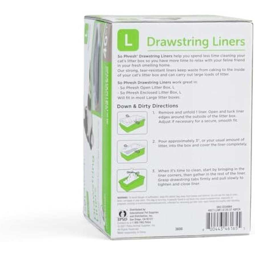 Drawstring Cat Litter Box Liners Q7353
